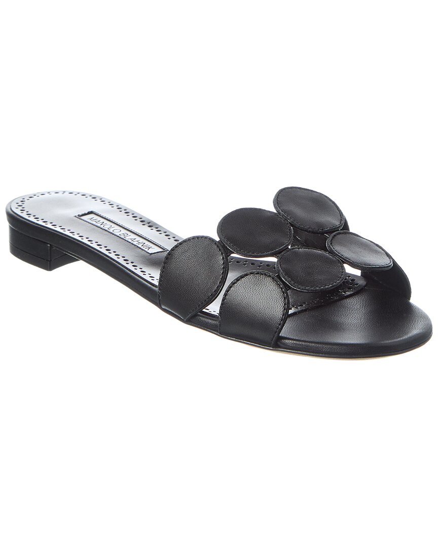 Manolo Blahnik Haribalmu Leather Sandal