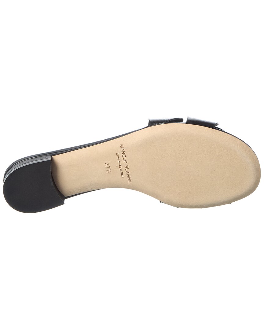 Manolo Blahnik Haribalmu Leather Sandal