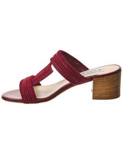 Tod's Double T Strap Suede Sandals