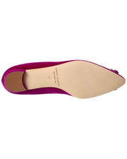 Manolo Blahnik Hangisi Velvet Flat
