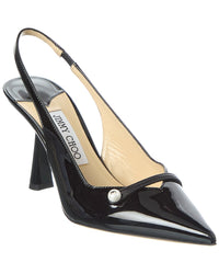 Jimmy Choo Amita 85 Patent Slingback Pump
