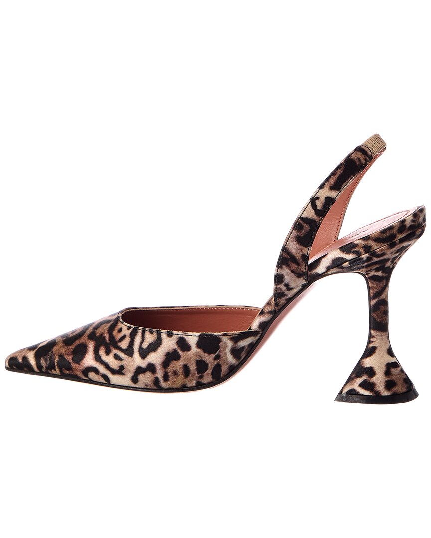 AMINA MUADDI Amina Muaddi Holli Satin Slingback Pump