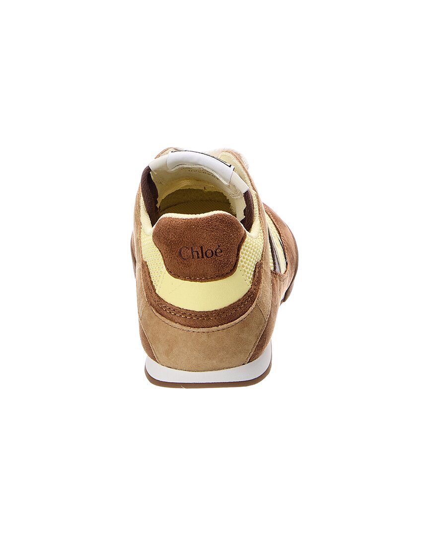 Chloé Chloé Kick Leather, Suede & Canvas Sneaker