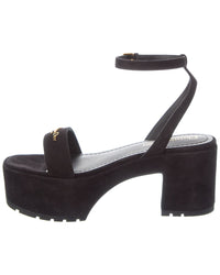 Dior D-Lane Suede Platform Sandal