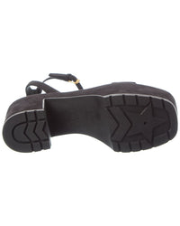 Dior D-Lane Suede Platform Sandal