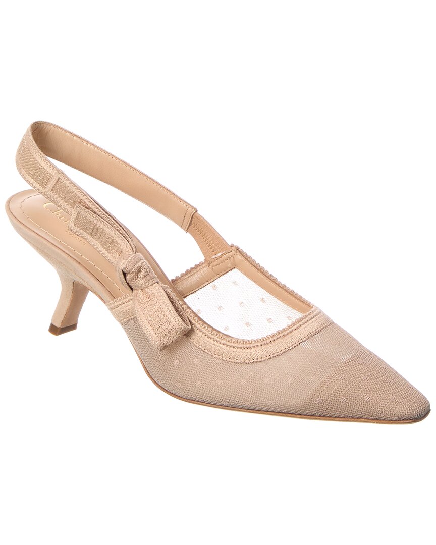 Dior J'adior Mesh & Suede Slingback Pump