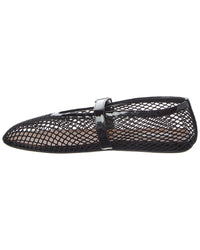 Alaïa Fishnet & Patent Ballet Flat