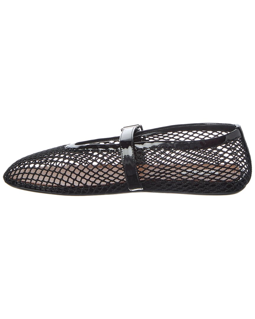 Alaïa Fishnet & Patent Ballet Flat