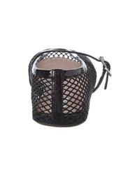 Alaïa Fishnet & Patent Ballet Flat