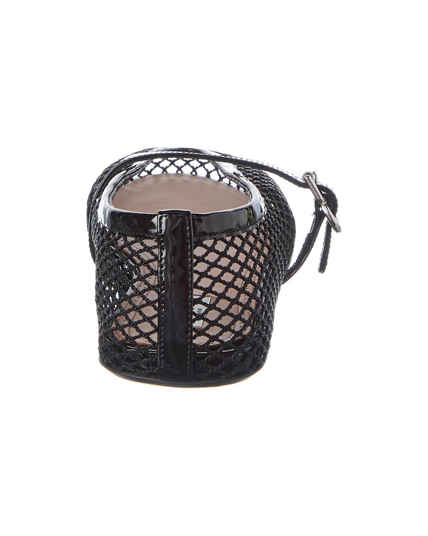 Alaïa Fishnet & Patent Ballet Flat