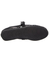 Alaïa Fishnet & Patent Ballet Flat