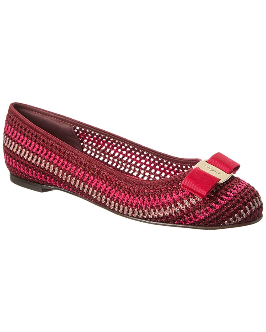 Ferragamo Varina Flat Red