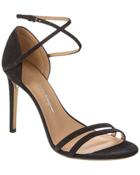 Ferragamo Ines Xs Suede Sandal Black 5.5
