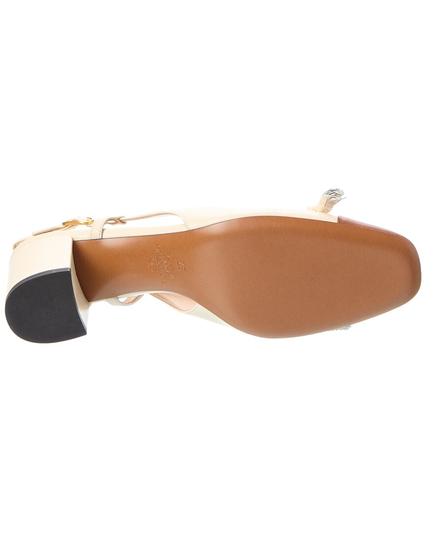 Valentino Bow 60 Leather Slingback Pump