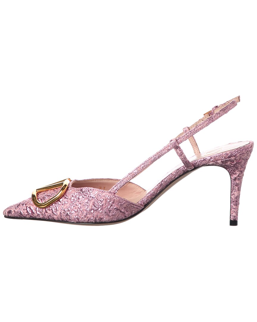 Valentino Vlogo 80 Leather Slingback Pump