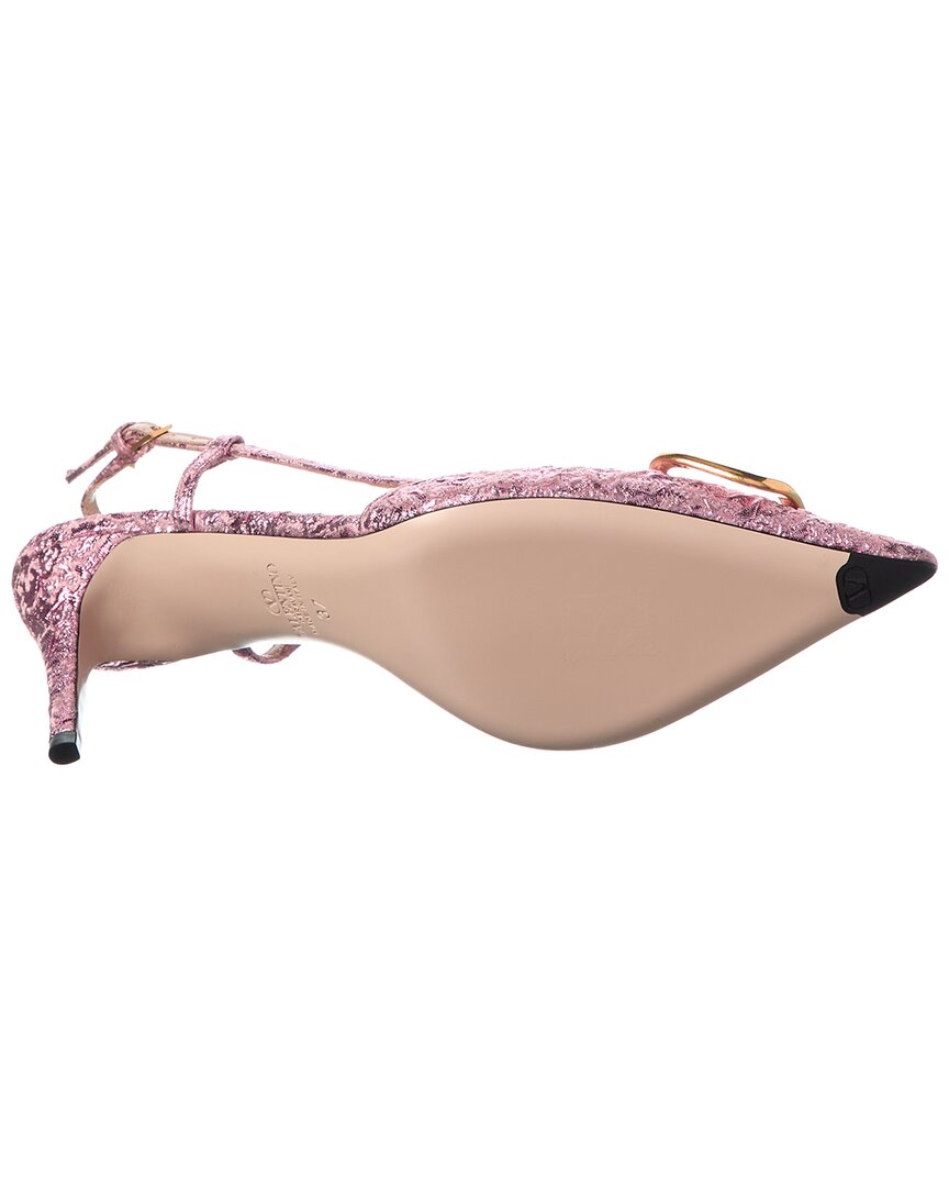 Valentino Vlogo 80 Leather Slingback Pump