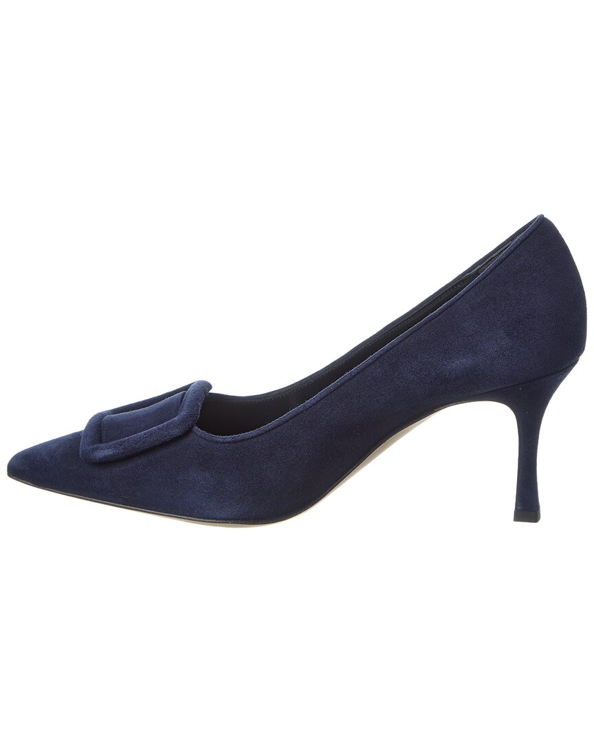 Manolo Blahnik Maysale 70 Suede Pump