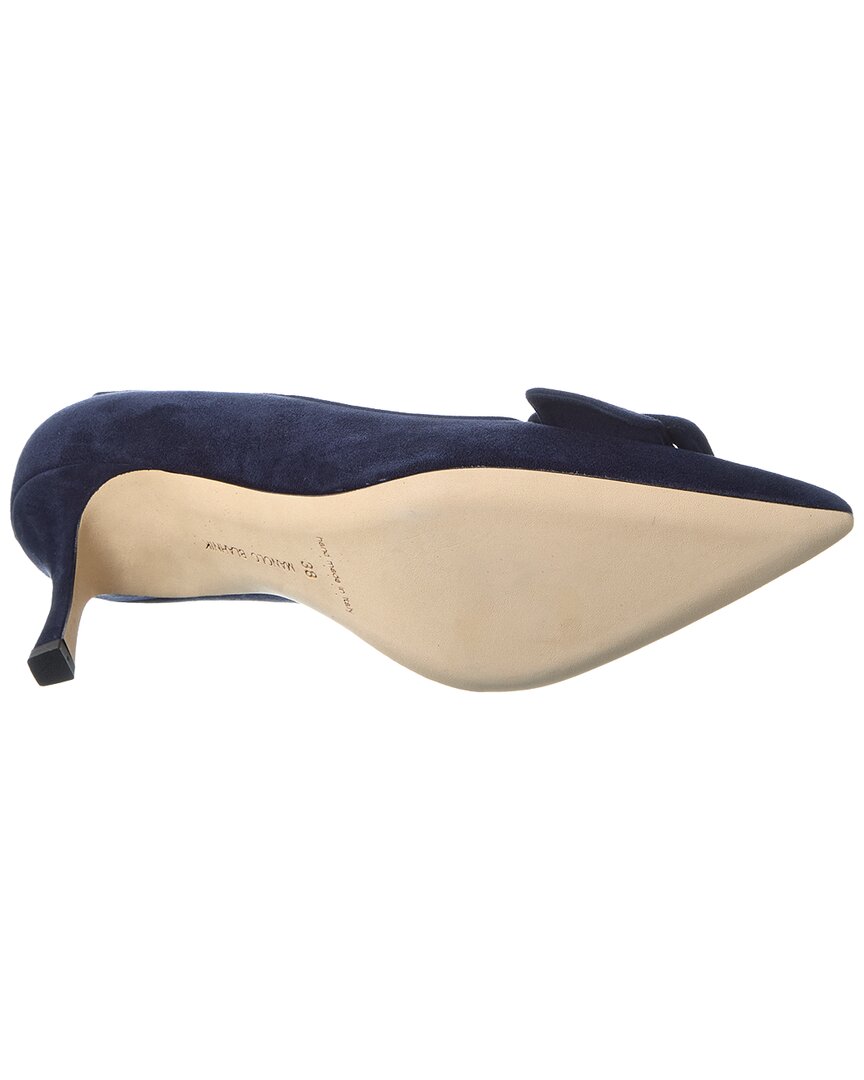 Manolo Blahnik Maysale 70 Suede Pump