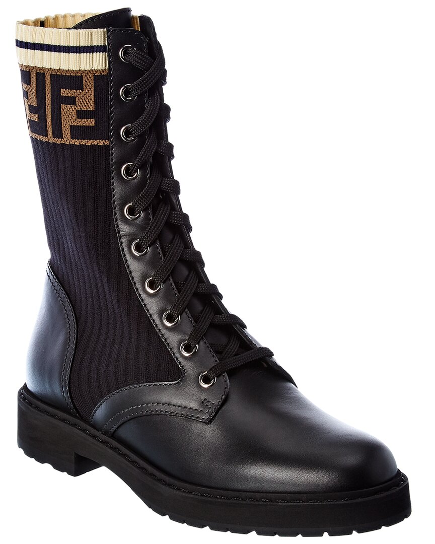 FENDI Fendi Ff Motif Leather Boot