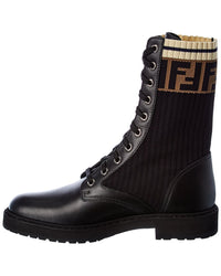 FENDI Fendi Ff Motif Leather Boot