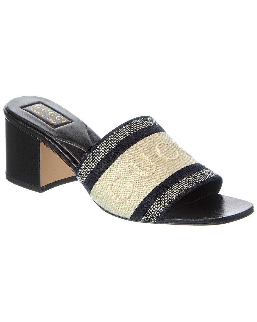 Gucci Web Canvas Mule