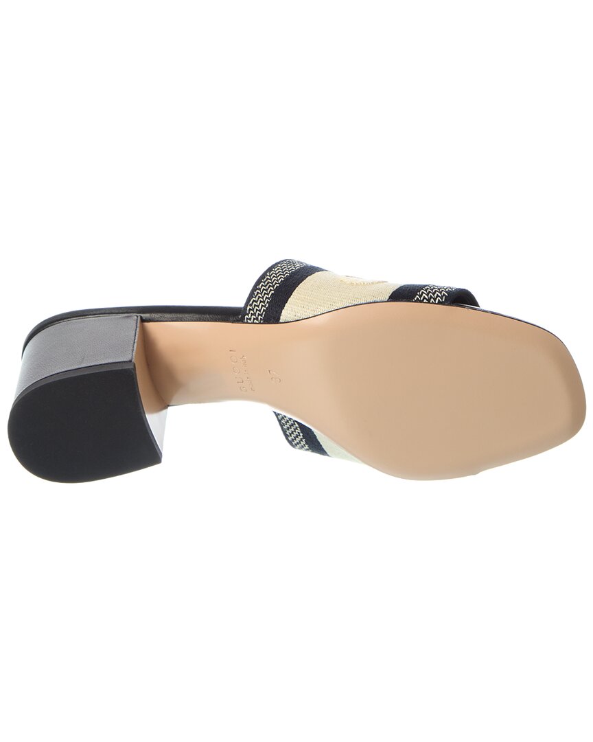 Gucci Web Canvas Mule