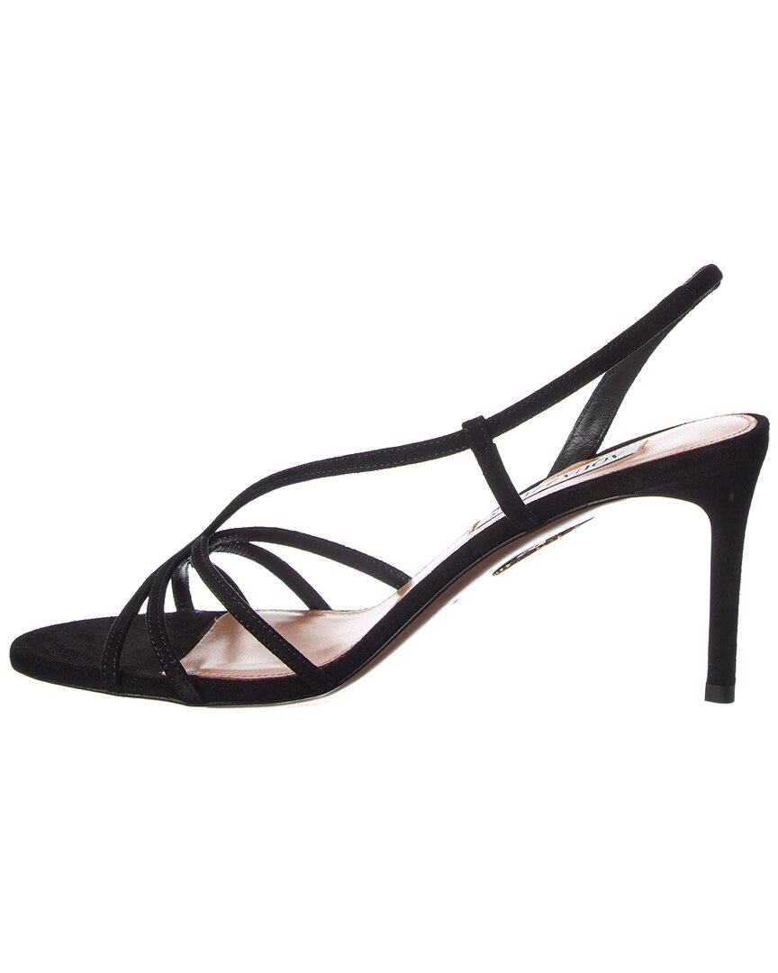 Aquazzura Talk To Me 75 Suede Slingback Sandal