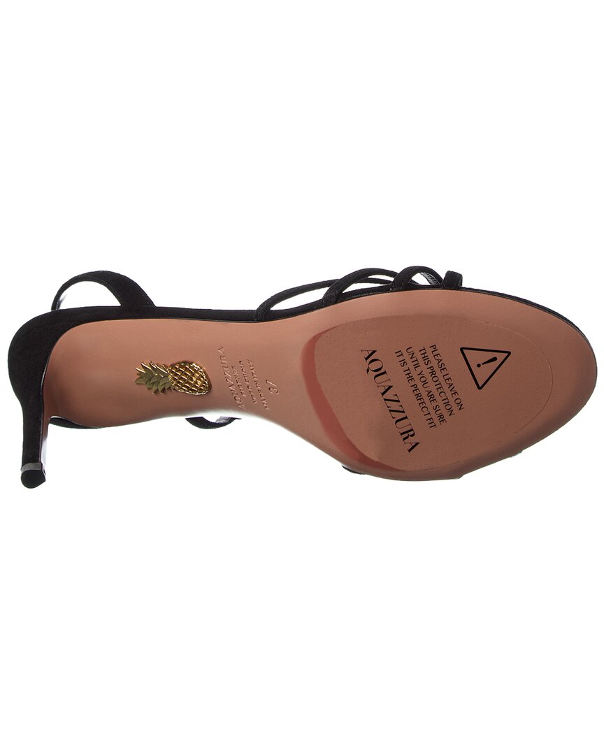 Aquazzura Talk To Me 75 Suede Slingback Sandal