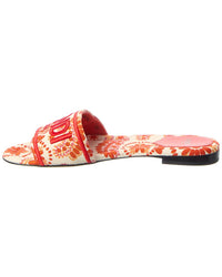 Fendi Sunshine Canvas Sandal
