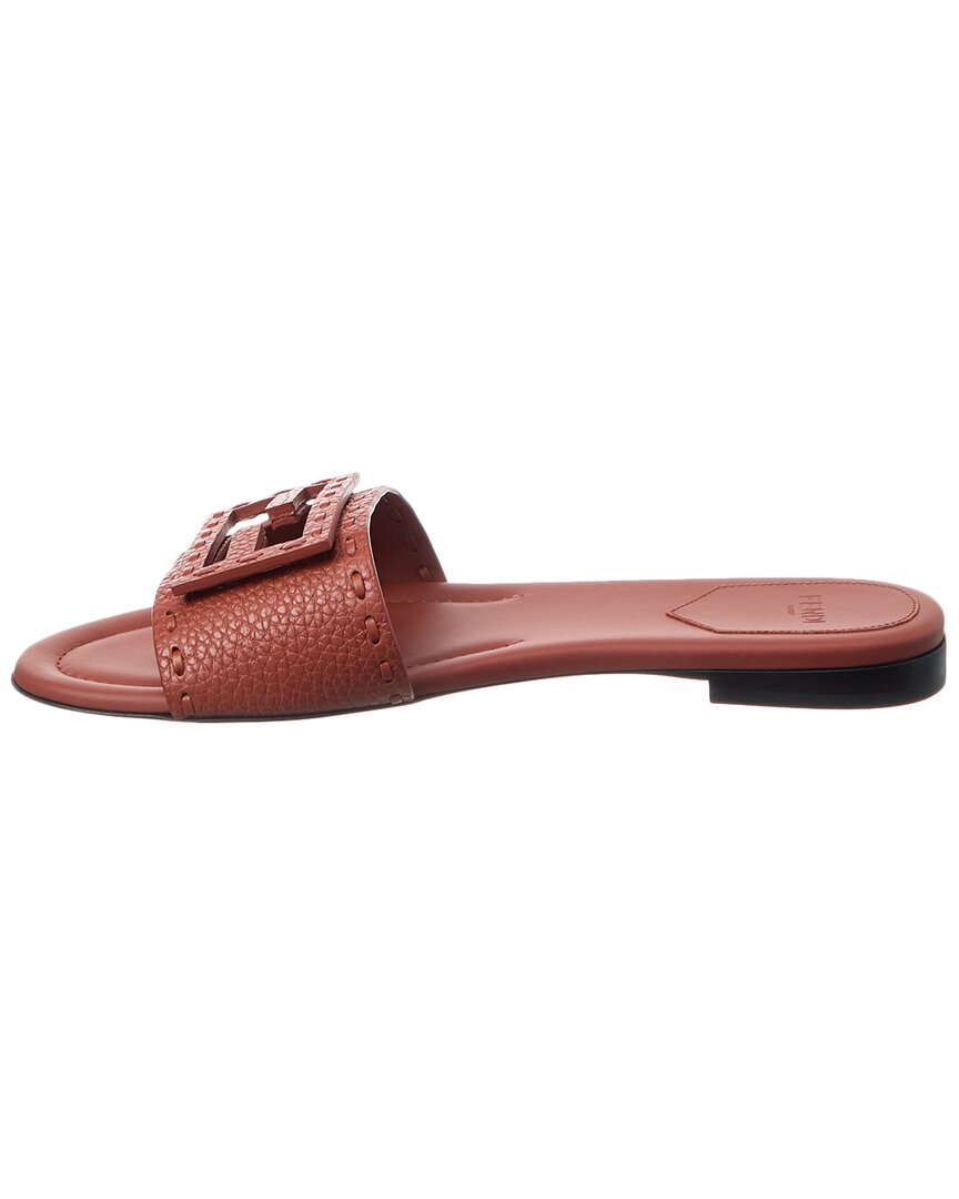 FENDI Fendi Ff Baguette Leather Sandal