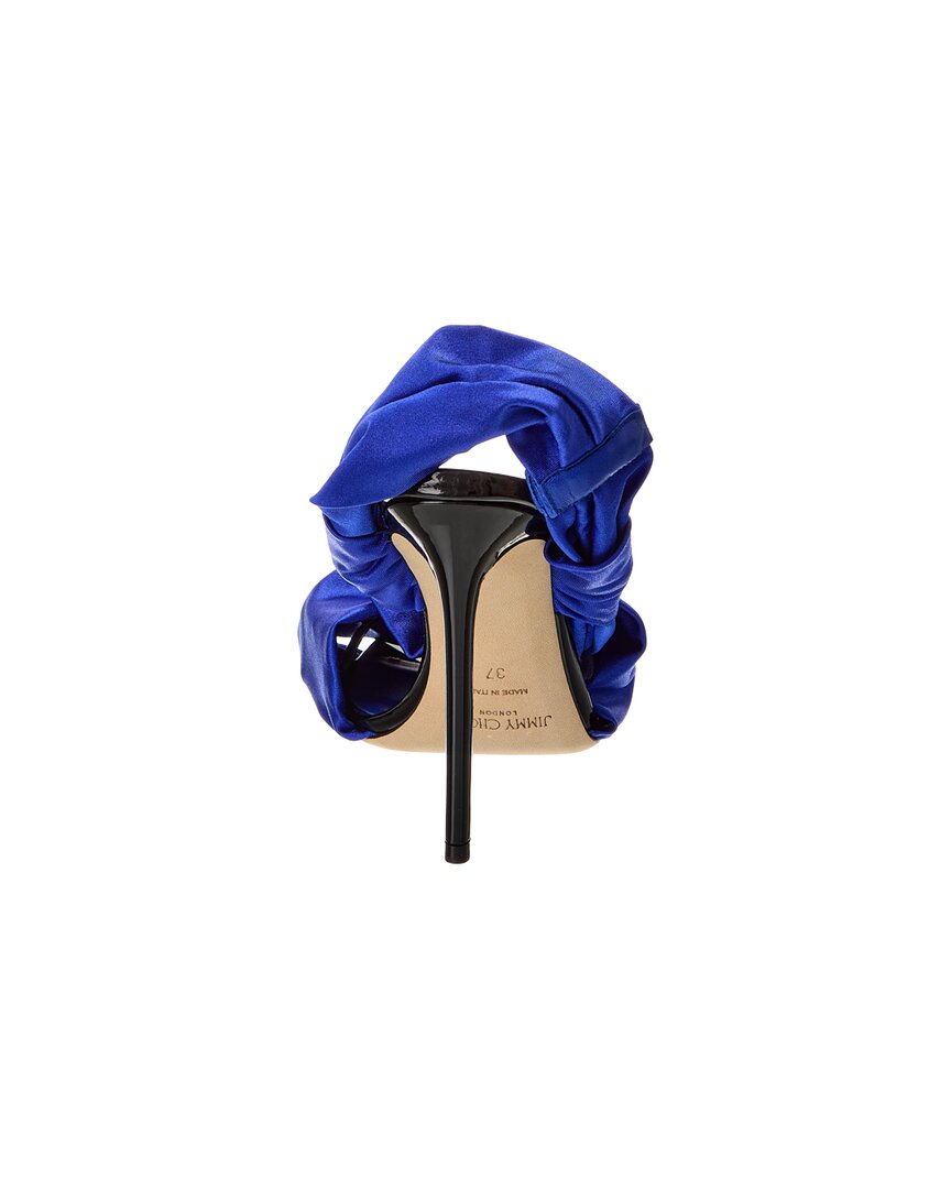 Jimmy Choo Neoma 110 Jersey & Patent Sandal – Bluefly