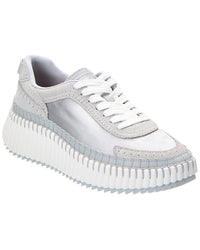 Chloé Chloé Nama Suede & Satin Sneaker