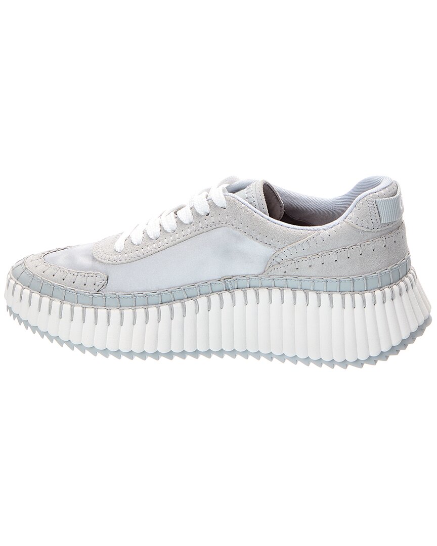 Chloé Chloé Nama Suede & Satin Sneaker