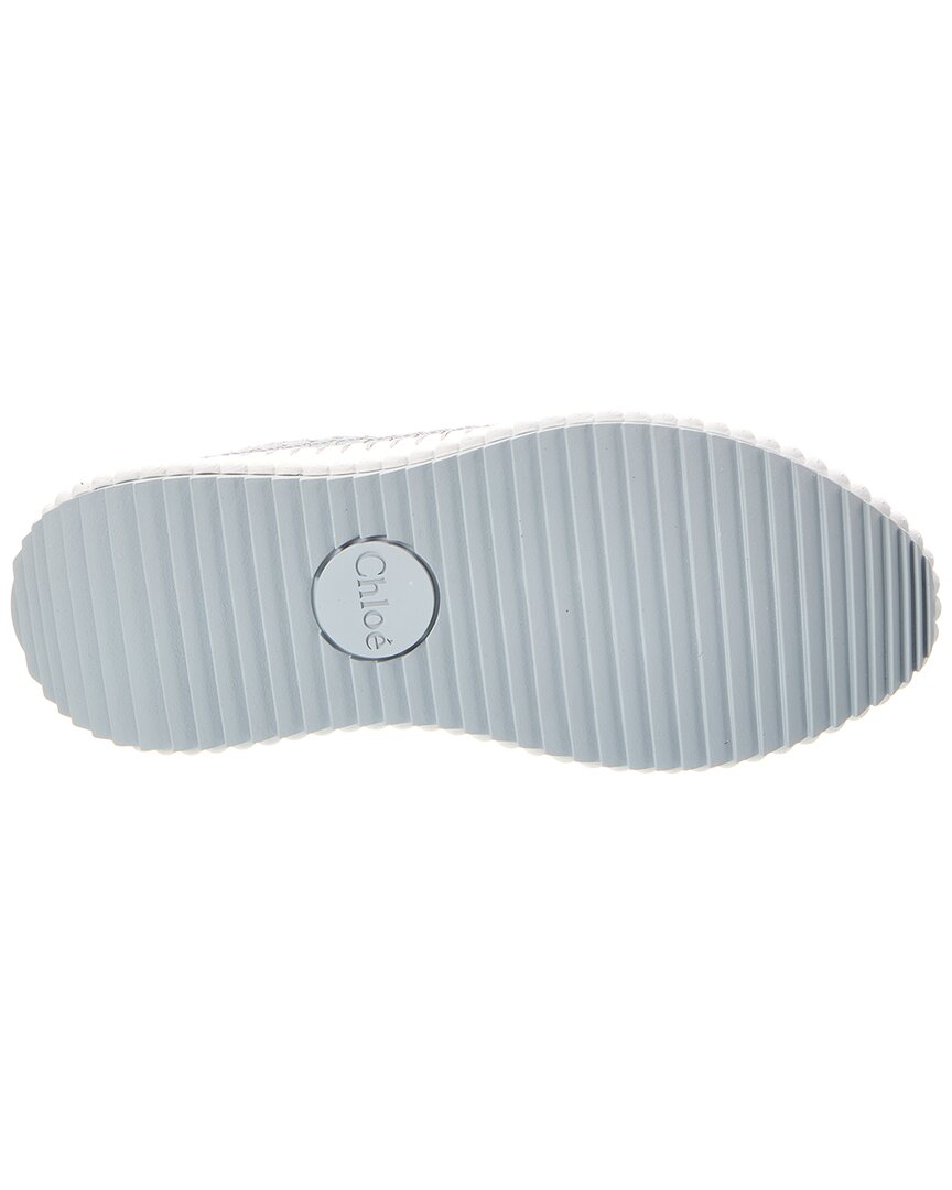 Chloé Chloé Nama Suede & Satin Sneaker