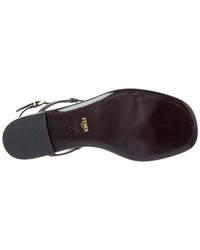 Fendi Ffold Snakeskin Sandal