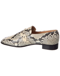 Ferragamo Mavra Snake-Embossed Leather Loafer