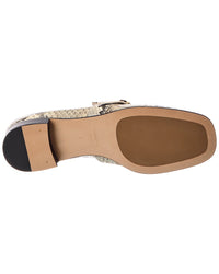 Ferragamo Mavra Snake-Embossed Leather Loafer
