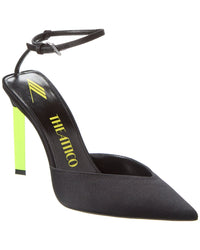 The Attico Perine Satin Pump Black