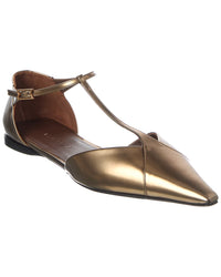 Max Mara Leather Flat