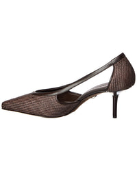 Max Mara Straw & Leather Pump