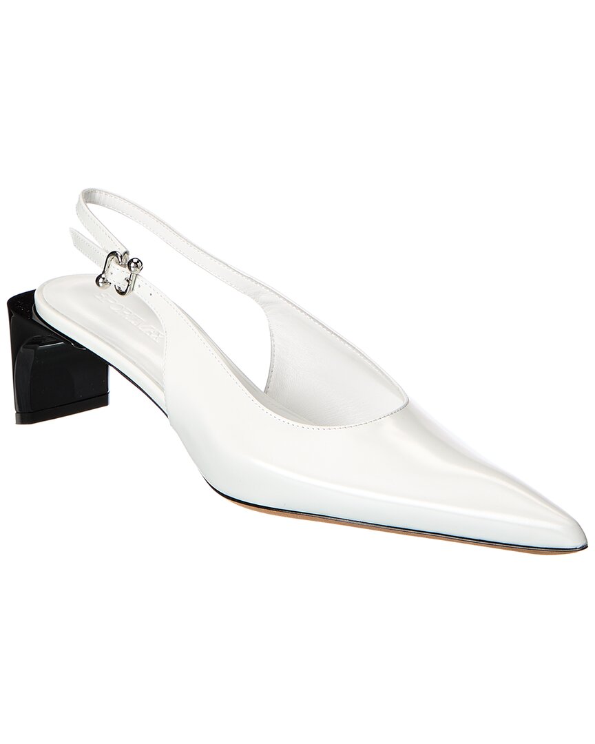 Sportmax Attila Leather Slingback Pump