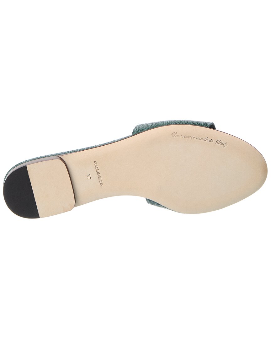 Dolce & Gabbana Dg Suede And Dauphine Leather Sandal