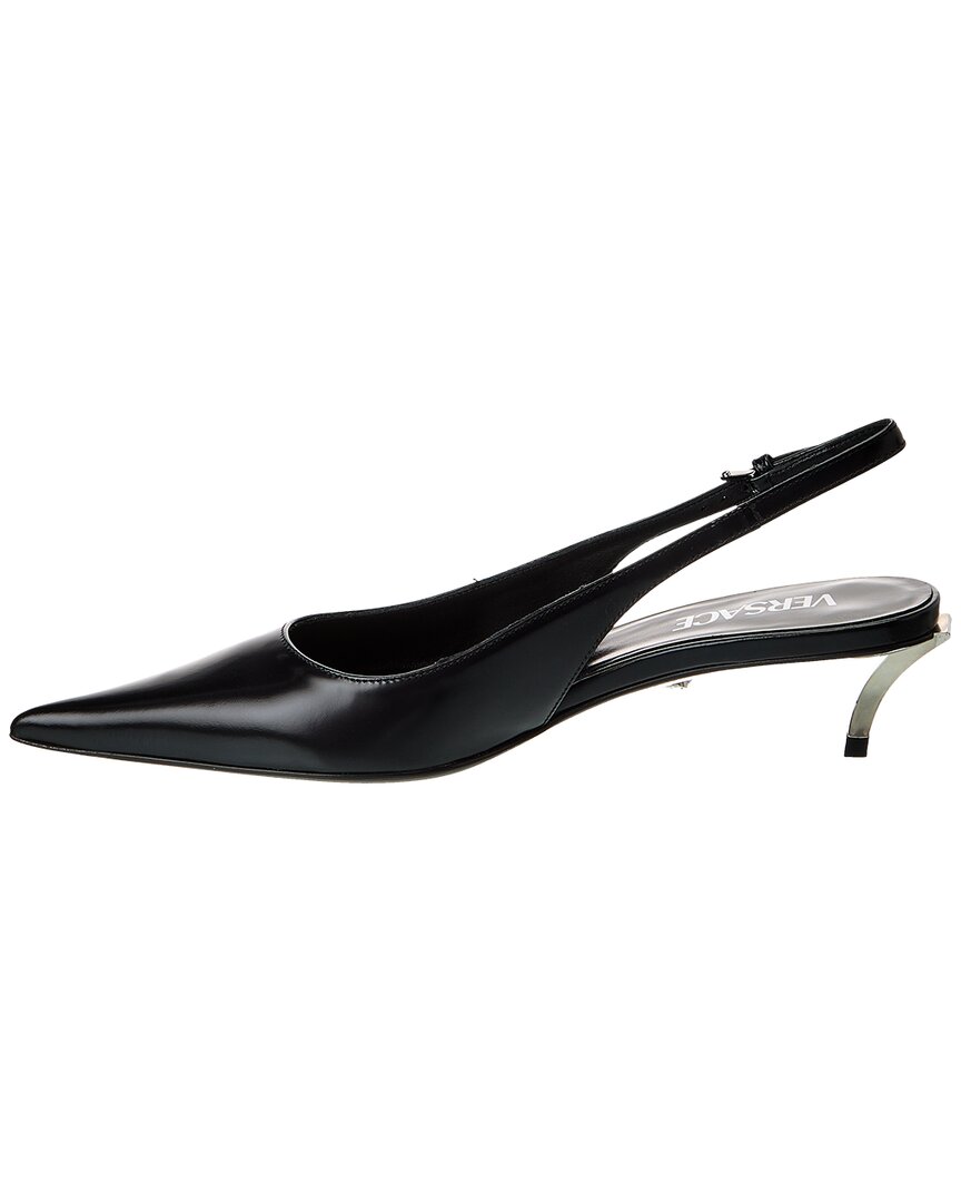 Versace Pin-Point Leather Pump