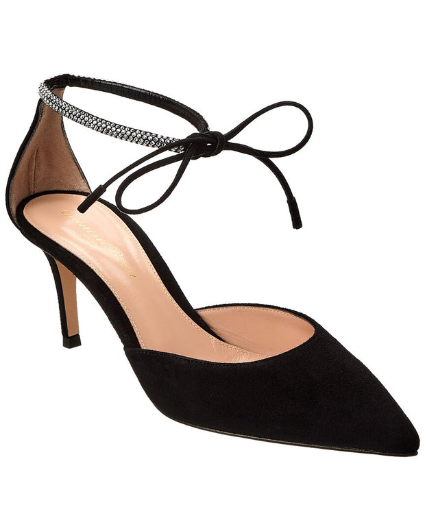 Gianvito Rossi Montecarlo D'Orsay 70 Suede Pump