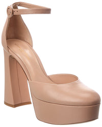 Gianvito Rossi Gianvito Rossi Holly D'orsay Leather Platform Pump