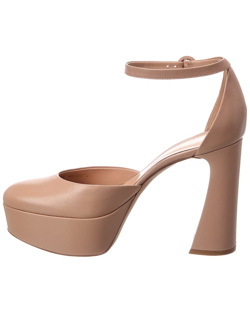 Gianvito Rossi Gianvito Rossi Holly D'orsay Leather Platform Pump