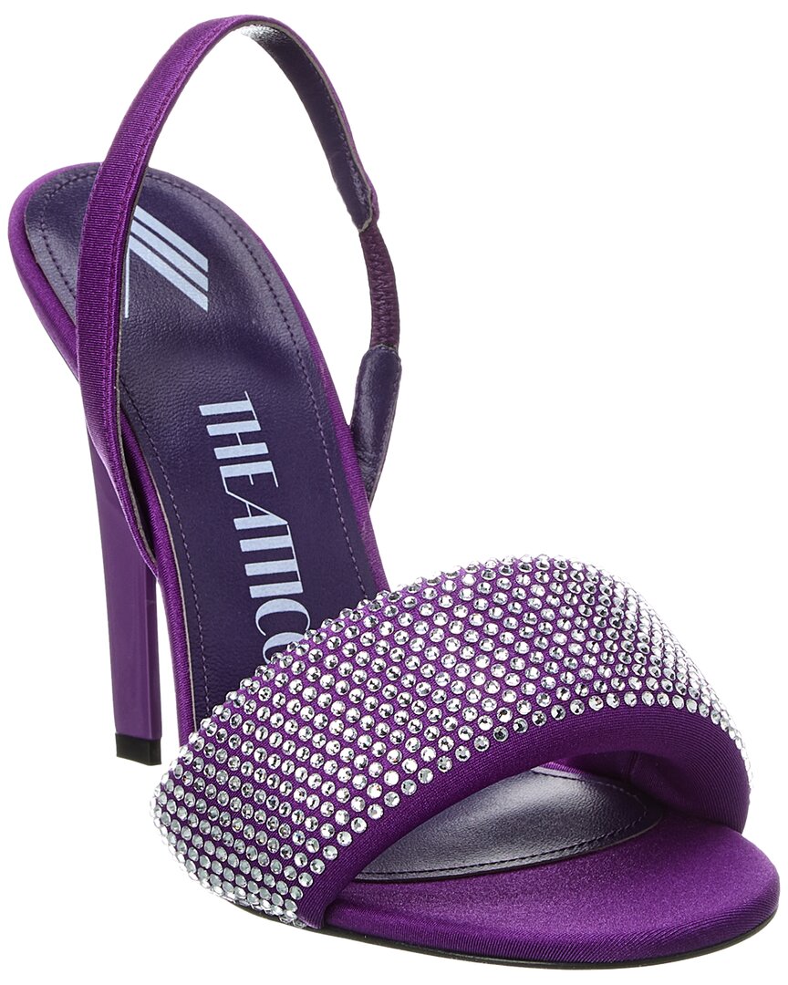 The Attico Rem 105 Slingback Sandal Purple