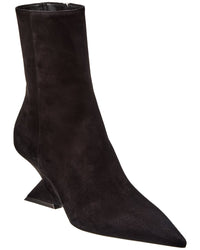 The Attico Cheope Suede Bootie Black