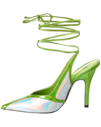 The Attico Ankle Wrap Leather Pump