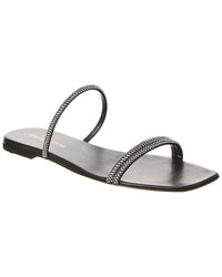 Gianvito Rossi Cannes Suede Sandal Black